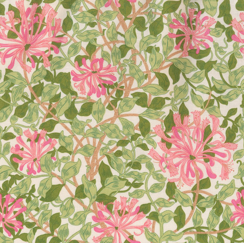 Riley Blake Fabrics Liberty of London Craft Garden Honeysuckle Pink Green 108 Inch Wide Quilt Back