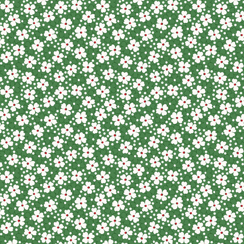 Marcus Fabrics Aunt Grace Goes Bold Judie Rothermel Small Flowers Green