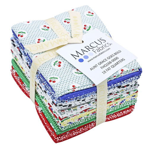 Marcus Fabrics Aunt Grace Goes Bold Judie Rothermel 18 Fat Quarters