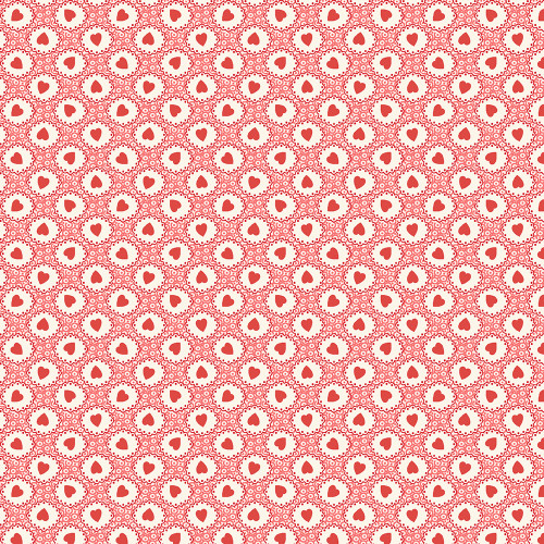 Marcus Fabrics Aunt Grace Loves U Judie Rothermel Hearts Pink