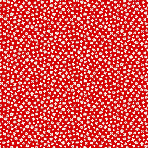 Marcus Fabrics Aunt Grace Loves U Judie Rothermel Hearts And Flowers Red