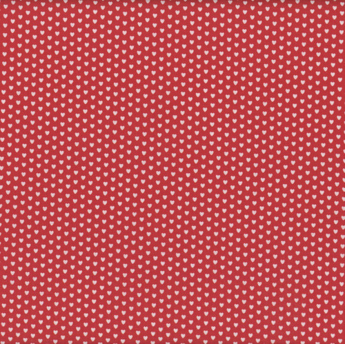 Marcus Fabrics Aunt Grace Loves U Judie Rothermel Mini Hearts Red
