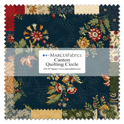 Marcus Fabrics Canton Quilting Circle Judie Rothermel Layer Cake Ten Inch Squares