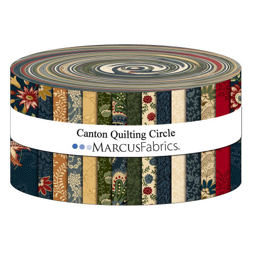 Marcus Fabrics Canton Quilting Circle Judie Rothermel Jelly Roll 2.5 Inch Strips