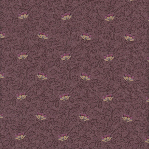 Marcus Fabrics Plumberry Farm Pam Buda Passion Flowers Mauve