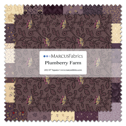 Marcus Fabrics Plumberry Farm Pam Buda Layer Cake Ten Inch Squares