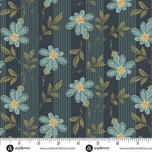 Andover Fabrics Farmers Daughter by Laundry Basket Quilts Apron Strings Midnight
