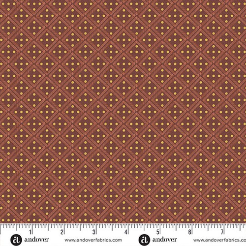 Andover Fabrics Farmers Daughter by Laundry Basket Quilts Silo Scarlet