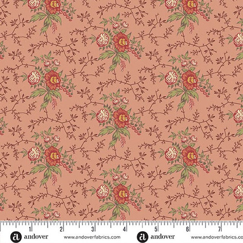 Andover Fabrics Farmers Daughter by Laundry Basket Quilts Bramble Rose