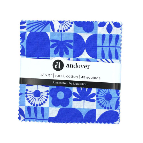 Andover Fabrics Amsterdam by Libs Elliott Charm Squares 5 Inch