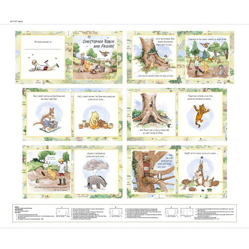 Studio E Fabrics Classic Winnie WA Dodge Winnie The Pooh Winnie the Pooh Fabric Book Panel