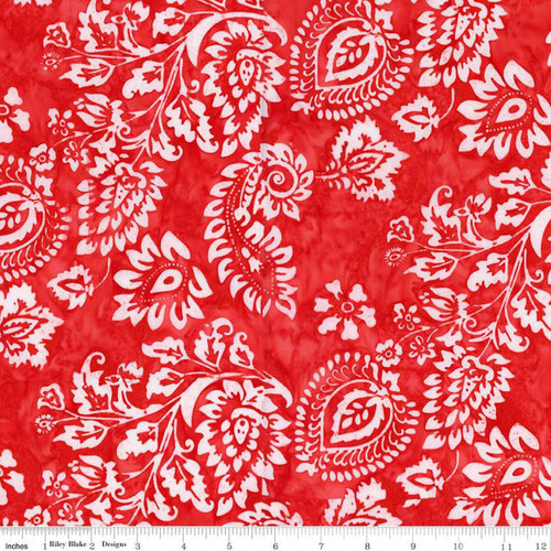 Riley Blake Fabrics Expressions Batiks Decorator Style Cherry