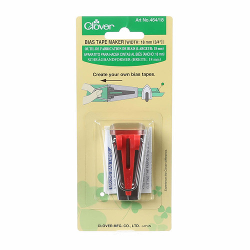 Clover Fusible Bias Tape Maker 18mm .75 inch