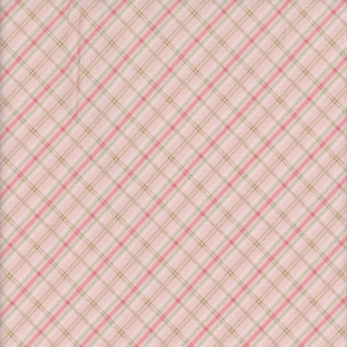 Benartex Fabrics Enchanted Spring Andi Metz Pastel Plaid Pink