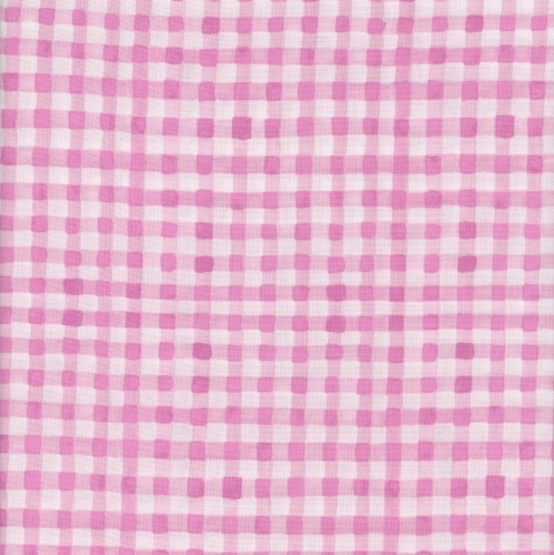 Clothworks Fabrics Spring Cheer Heatherlee Chan Gingham Pink