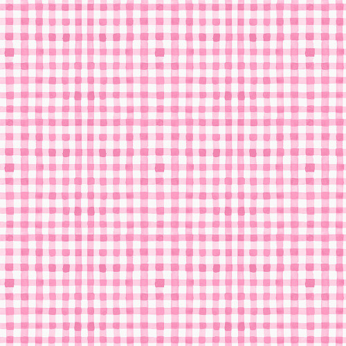 Clothworks Fabrics Spring Cheer Heatherlee Chan Gingham Pink