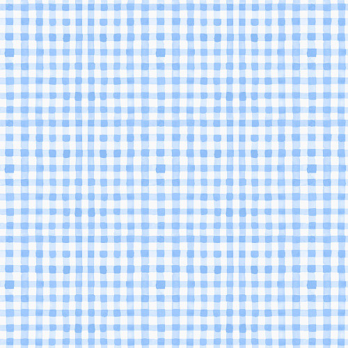 Clothworks Fabrics Spring Cheer Heatherlee Chan Gingham Blue