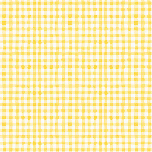 Clothworks Fabrics Spring Cheer Heatherlee Chan Gingham Yellow