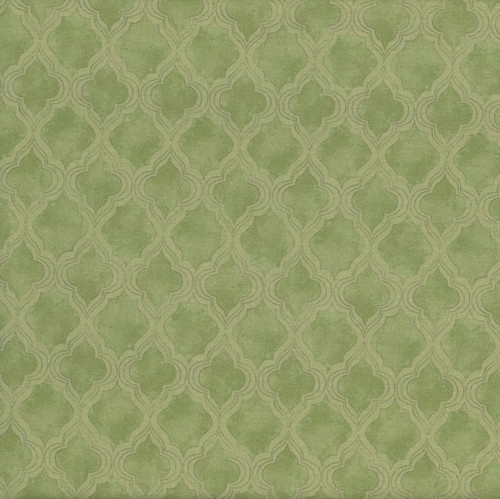 Clothworks Fabrics Hummingbird Days Katie Pertiet Damask Green