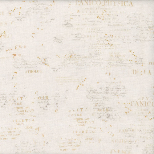 Clothworks Fabrics Hummingbird Days Katie Pertiet Words Cream