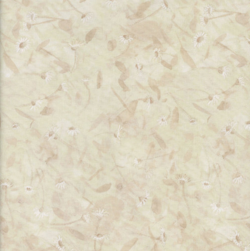 Clothworks Fabrics Mouseplay Anita Jeram Daisy Field  Parchment Cream