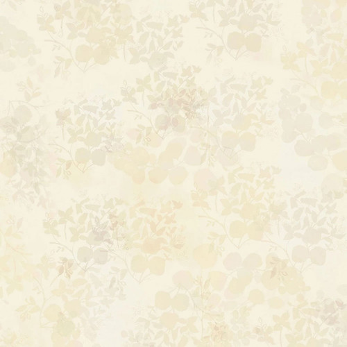 Clothworks Fabrics Fleur de Rose Sue Zipkin Leaves Cream