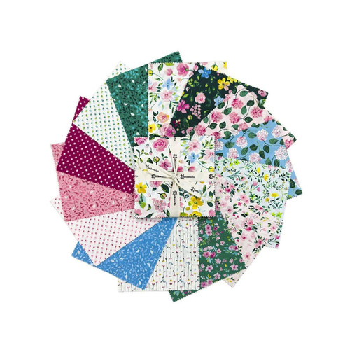 Clothworks Fabrics Ethereal Garden Joanna Plucknett Charm Squares 5 Inch Squares