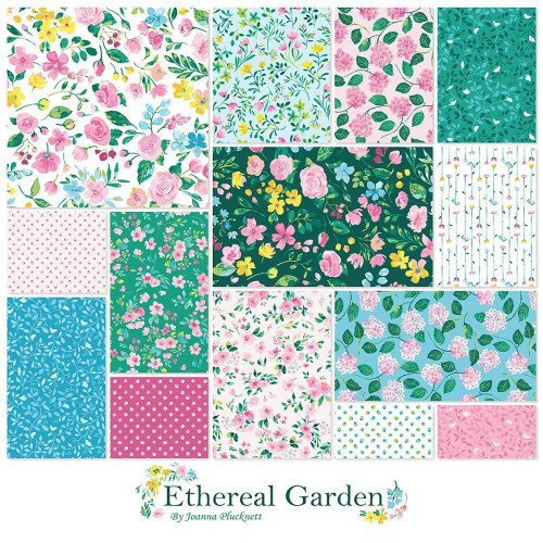 Clothworks Fabrics Ethereal Garden Joanna Plucknett Strip Roll