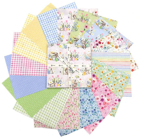 Clothworks Fabrics Spring Cheer Heatherlee Chan Layer Cake 10 Inch Squares