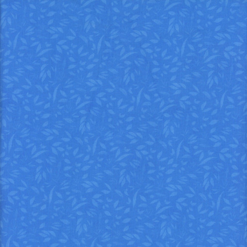 Lumin Fabrics White Owl Textiles Fundamentals Foliage Royal Blue