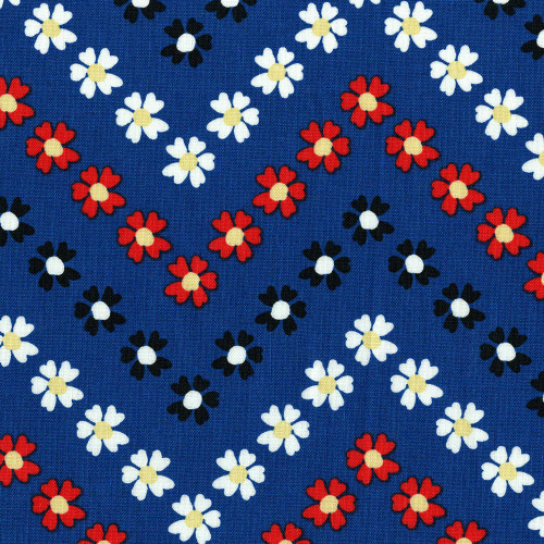 Studio E Fabrics Joann Fabrics Flower Bloom Chevron Liberty Red White Blue