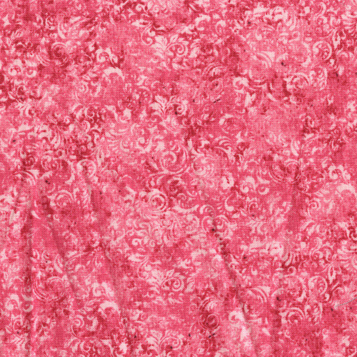Studio E Fabrics Joann Fabrics Romantic Leaf Scroll Texture Peony Pink Rouge