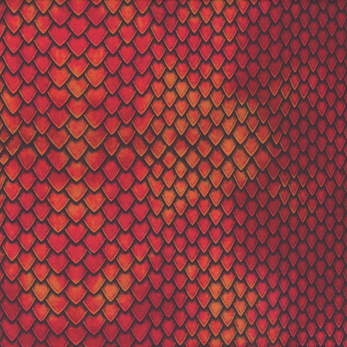 Timeless Treasures Fabrics Dragon Fire Dragon Scale Orange