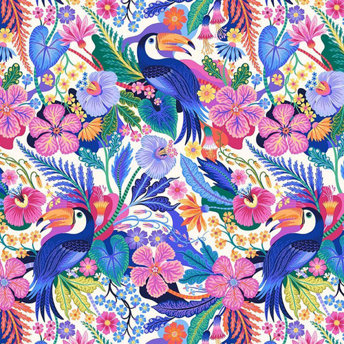 Dear Stella Fabrics Birds of a Feather Toucan Play That Multi