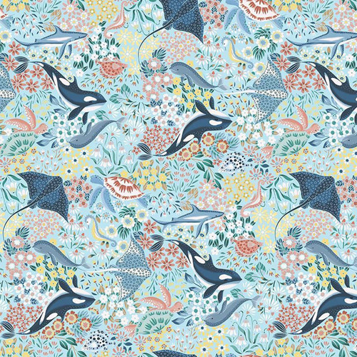 Dear Stella Fabrics Wanderlust Vitamin Sea Pool