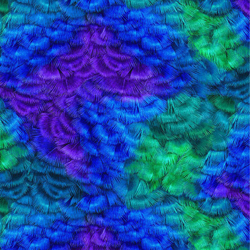Timeless Treasures Fabrics Hacienda Packed Feathers Multi
