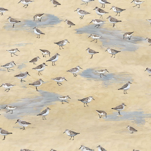 Timeless Treasures Fabrics Let Your Light Shine Sandpipers Sand