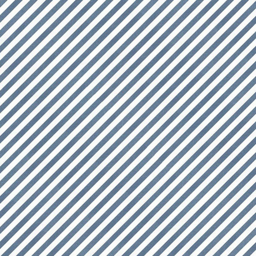 Timeless Treasures Fabrics Let Your Light Shine Bias Stripe Blue, fabric with diagonal blue and white stripe pattern.