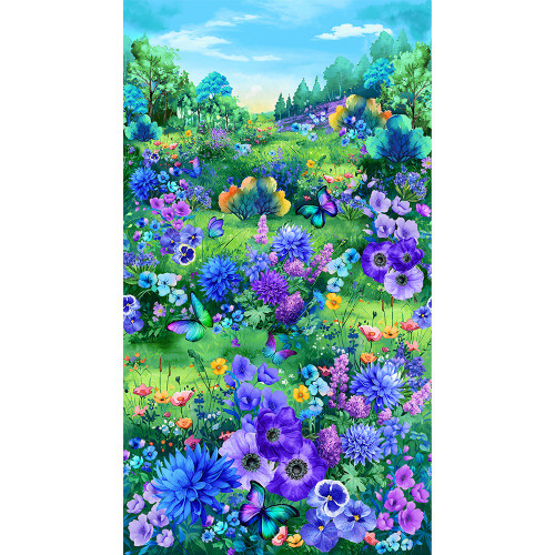 Timeless Treasures Fabrics Meadow Bloom Meadow Bloom Panel 24 Inch Multi
