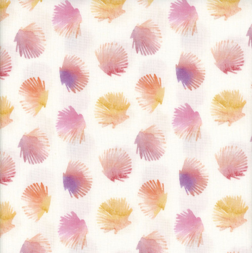 Dear Stella Fabrics Aloha Sunshine Shells White