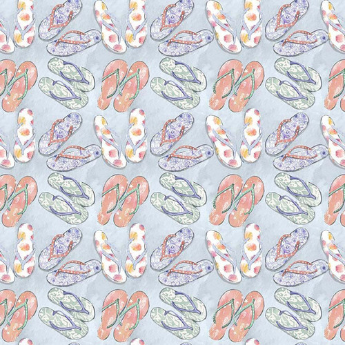 Dear Stella Fabrics Aloha Aloha Flip Flops Multi