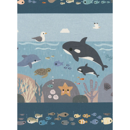 Dear Stella Fabrics Beyond the Sea High Seas Stripe Multi