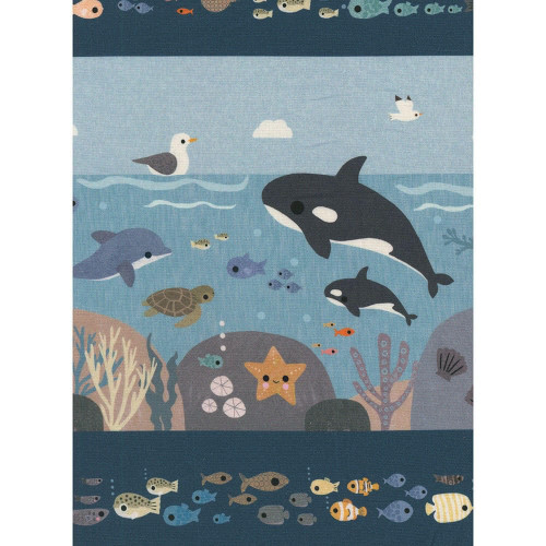 Dear Stella Fabrics Beyond the Sea High Seas Stripe Multi