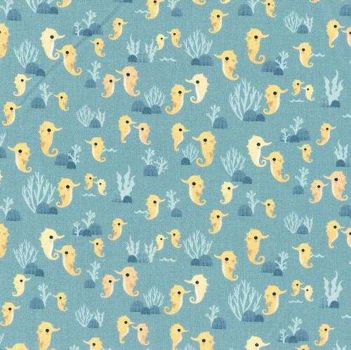 Dear Stella Fabrics Beyond the Sea Sea Horsing Around Pool
