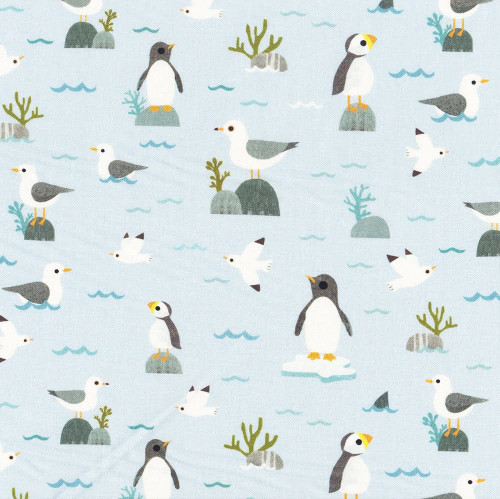 Dear Stella Fabrics Beyond the Sea Just Wing It Aqua