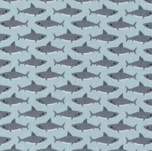 Dear Stella Fabrics Beyond the Sea Jawsome Scuba