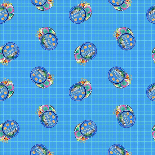 Dear Stella Fabrics Quilty Helpurrs Cats Cookies Or Sewing Oceanic