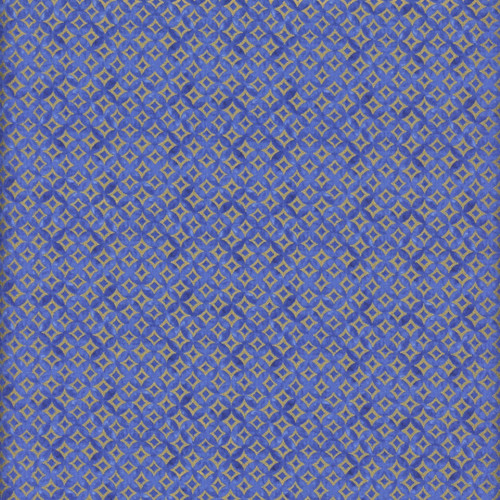Timeless Treasures Fabrics Moonlight Asian Blue Geo Metallic Blue