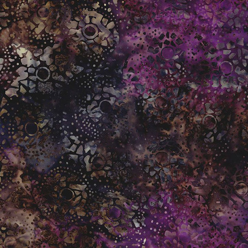 Timeless Treasures Fabrics Tonga Batiks Chateau Wood Cuts Flowers & Dots Harvest