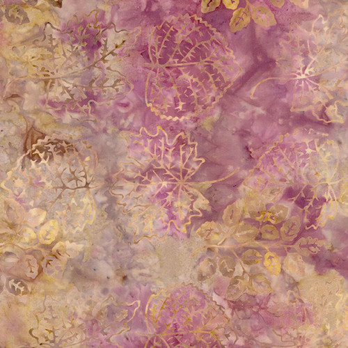 Timeless Treasures Fabrics Tonga Batiks Chateau Fall Leaves Rose